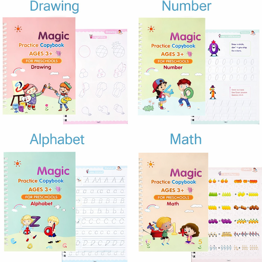 Magic Practice Copybook (4 Books + Accessories)