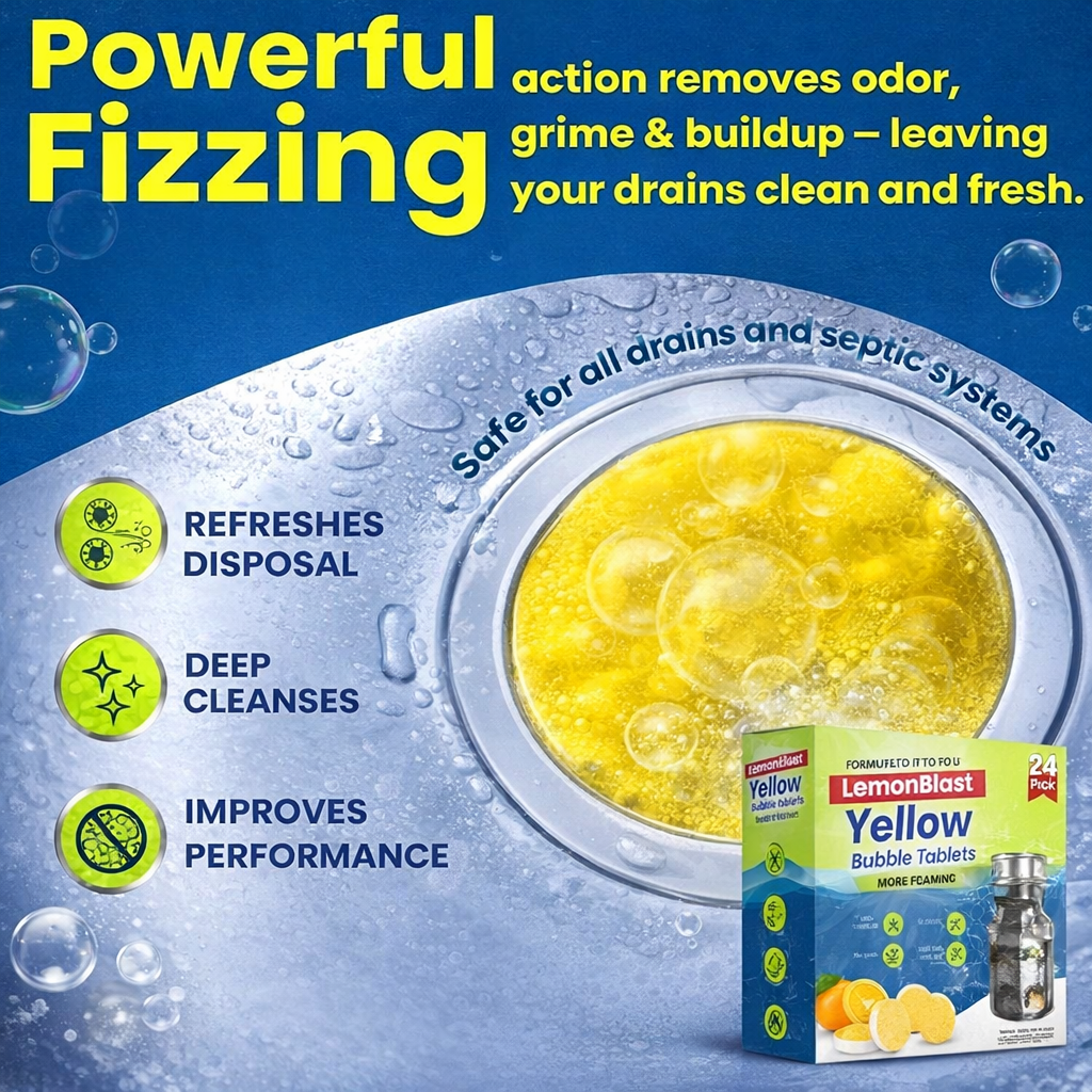 LemonBlast Yellow Bubble Tablets (24pc)